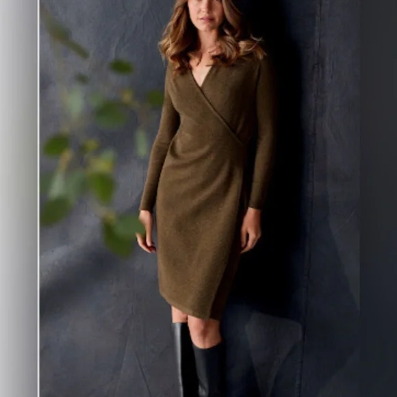 NWT Prana Bryce Bluff Dress in Dark Camel - Picture 1 of 10